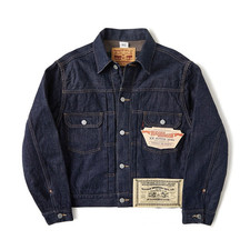Bronson Vintage Lana Foderata Uomo Giacca Corta Grezzo Selvedge Denim Cappotto Invernale Spessore