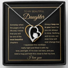 To My Daughter Necklace, Gift For Daughter From Dad, Daughter Father Necklace