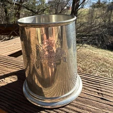 Vintage Tankard Viners Of Sheffield  the presidential Pewter made in England Cup