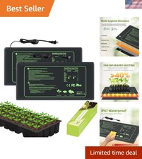 Seedling Heat Mat for Seed Starting, 2 Pack Plant Heat Mats Indoor Germinatio...