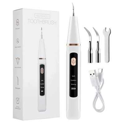 Ultrasonic Tooth Cleaner Dental Scaler Calculus Remover Plaque Tartar Eliminator