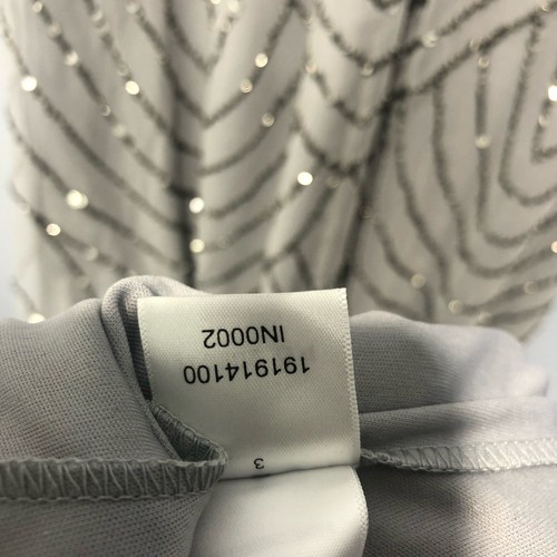 BHLDN Adrianna Papell Madigan Halter Neck Maxi Dress Grey Size 12 - Picture 8 of 20