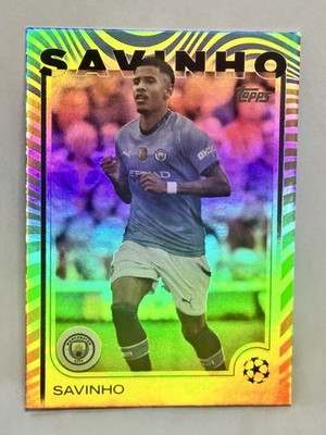 Savinho 2024-25 Topps Chrome UEFA MULTI-COLOR REFLECTOR CASE HIT SSP /36   