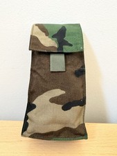 Authentic MOLLE Vertical Hook&Loop/Snap Tactical Waist Pouch Woodland Camo NEW