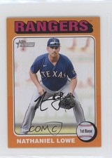 2024 Topps Heritage Mini Orange Border 4/5 Nate Lowe #88 2g8