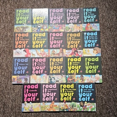 Vintage Retro 1970s 80s Ladybird 19 Read it Yourself Series 777 story books C2