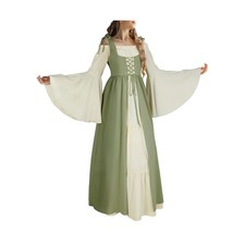 Women's Renaissance Costume Medieval Dress Halloween Costume 202204... Fast Ship