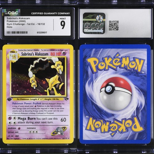 Sabrina's Alakazam (1st Edition) graded CGC 9 for sale on eBay