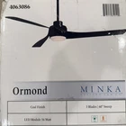 Minka-Aire Ormond 60-in Matte Black LED Ceiling Fan