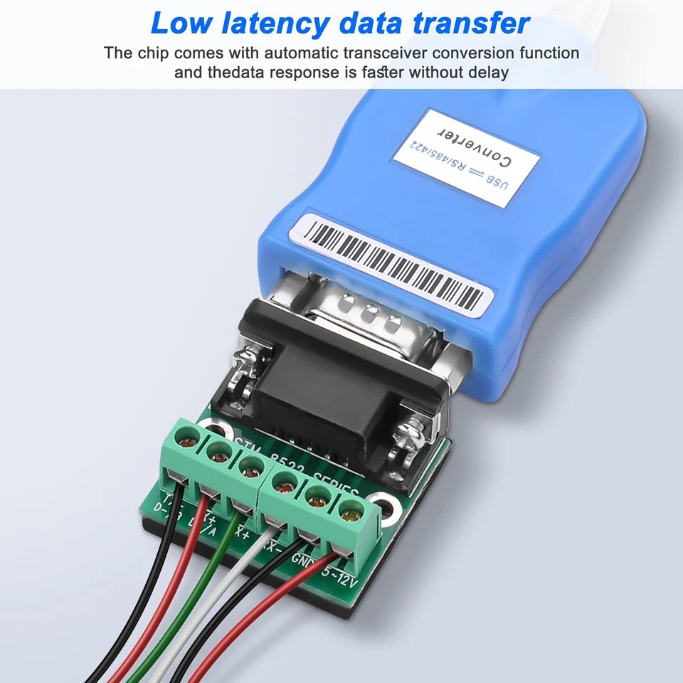 Adattatore per Porta Seriale Da USB 2.0 a RS485 E RS422 Con Protezione ESD Compa - Immagine 3 di 4