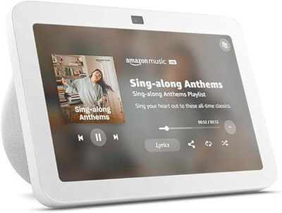 Amazon Echo Show 8, With Spatial Audio, Smart Home Hub, ideal Glacier White