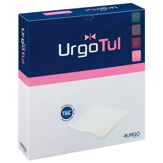 UrgoTül TLC Wundgaze 10x10 cm nicht haftende Wundauflage atraumatisch 10 Stück