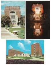 West Lafayette Indiana lot of 3 c1960 Purdue University Memorial Union, campus