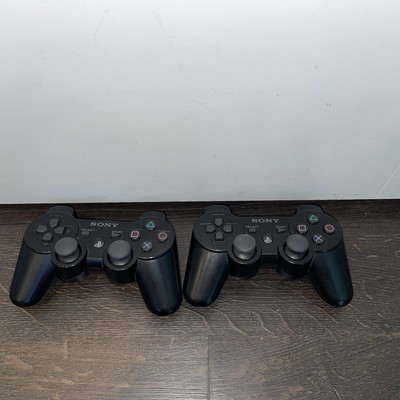 Sony Playstation 3 Controllers PS3 DualShock 3 Sixaxis OEM Lot of 2 FOR PARTS 