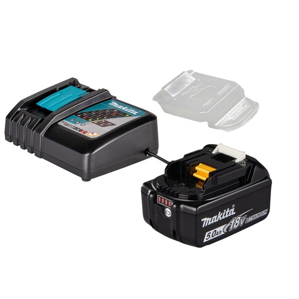 Makita Power Source Kit 1 Akku 18V 5,0Ah BL1850B + LadegeräT DC18RC Originalware-image