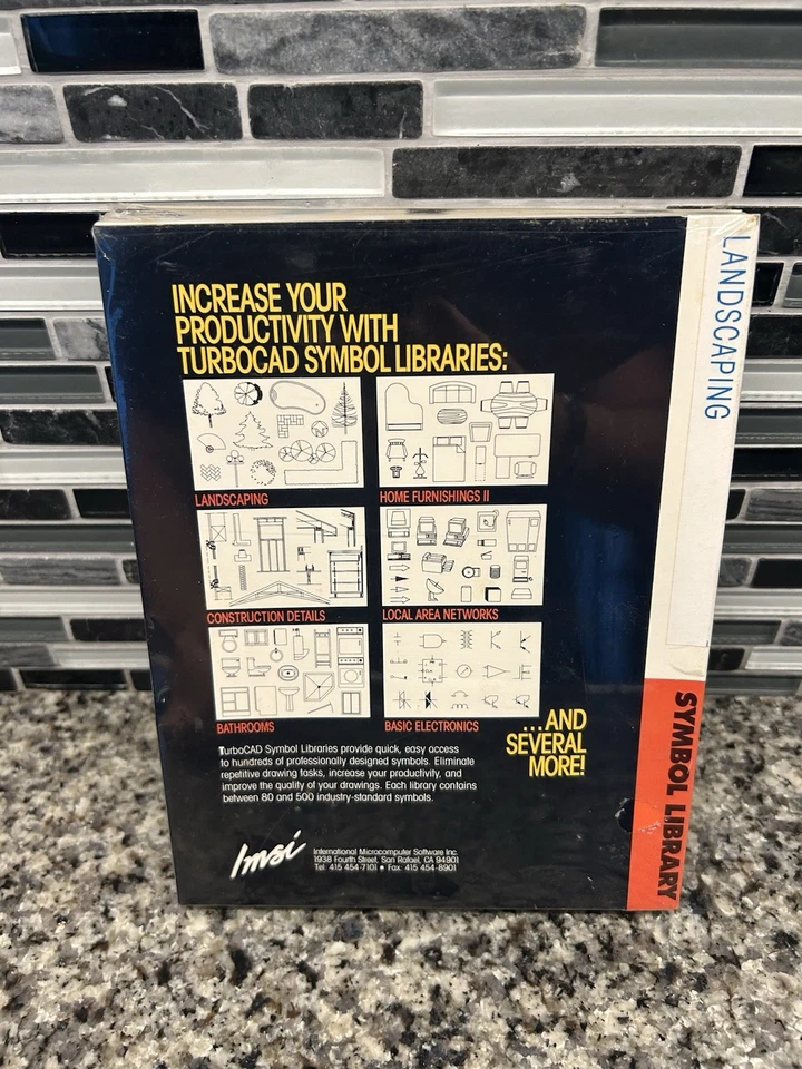 Imsi TurboCad Home Design Symbol Library 5-1/4" Diskettes New Sealed - Image 3 of 4