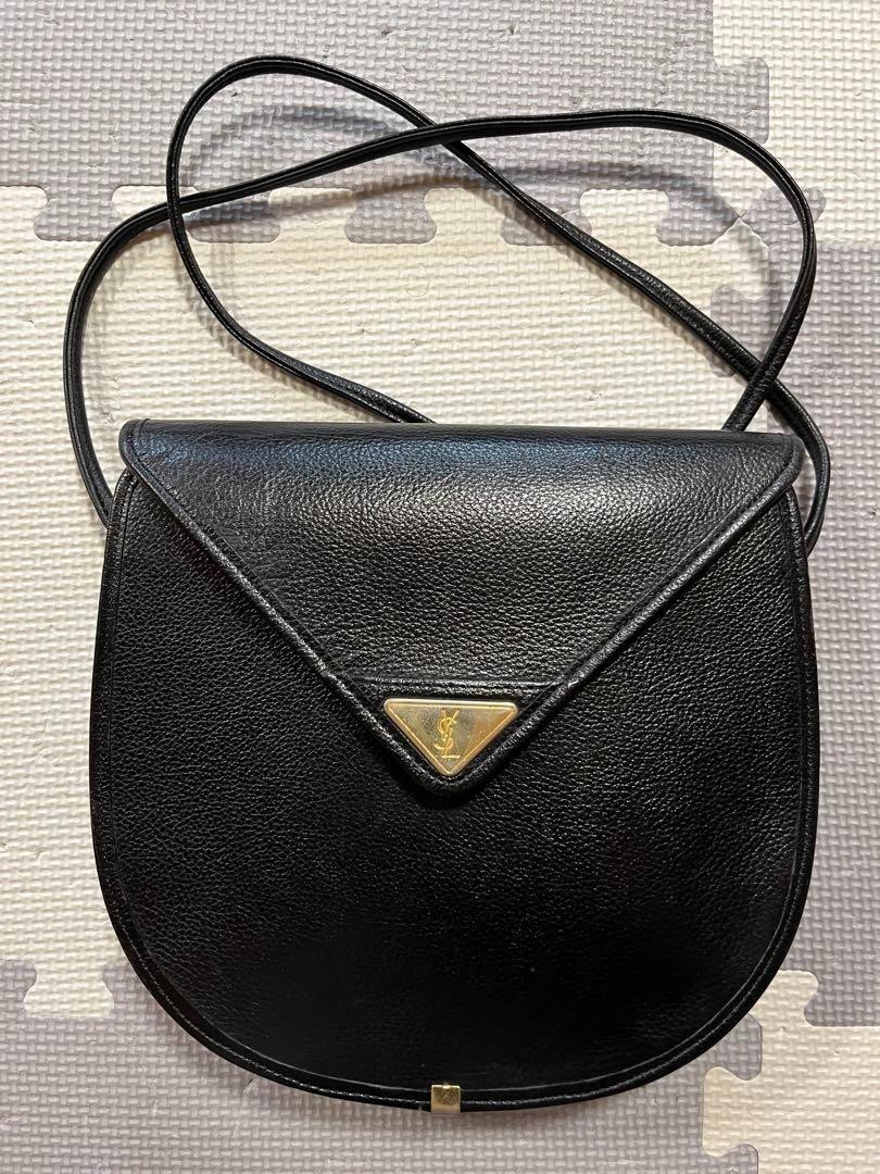 Borsa a tracolla Yves Saint Laurent in pelle colore nero oro articoli moda donna