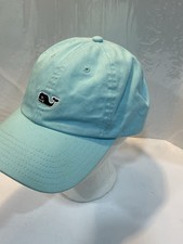 Vineyard Vines Whale Logo Adjustable Hat Cap Light Blue / Teal