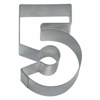 StäDter Ausstecher Zahl 5 Ausstechform PläTzchenform Keks Form Edelstahl 6.5 Cm