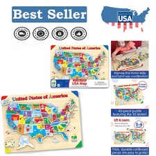 Lift Learn Map Puzzle - 40 Pieces for Creative Young Minds