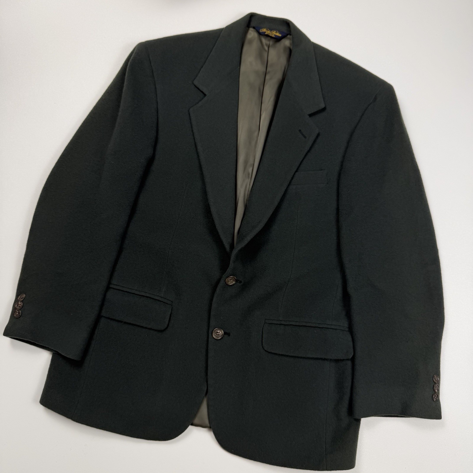 Brooks Brothers Camel Hair Pine Green Blazer Sport Jacket 40R Vintage Ivy Prep