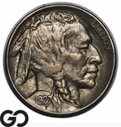 1927-D Buffalo Nickel, Strong Full Horn, Tougher Date