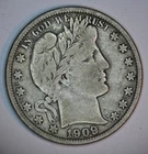 1909 Barber Half Dollar -- New Orleans Mint -- No Reserve