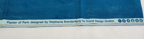 Blue "Plaster of Paris" by Stephanie Brandenburg For Frond Design Studios 1/2 Yd - Picture 2 of 2