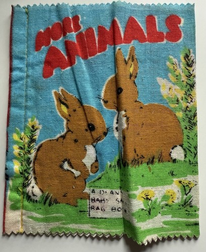 Dean’s Rag Book ~ “More Animals” ~ Vintage Washable Cloth Baby Book ...