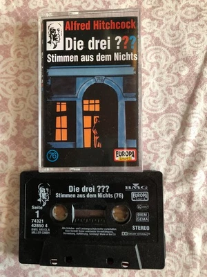 Die Drei ??? Fragezeichen - Stimmen aus dem Nichts Folge 76 MC schwarz Logo - Bild 1 von 2