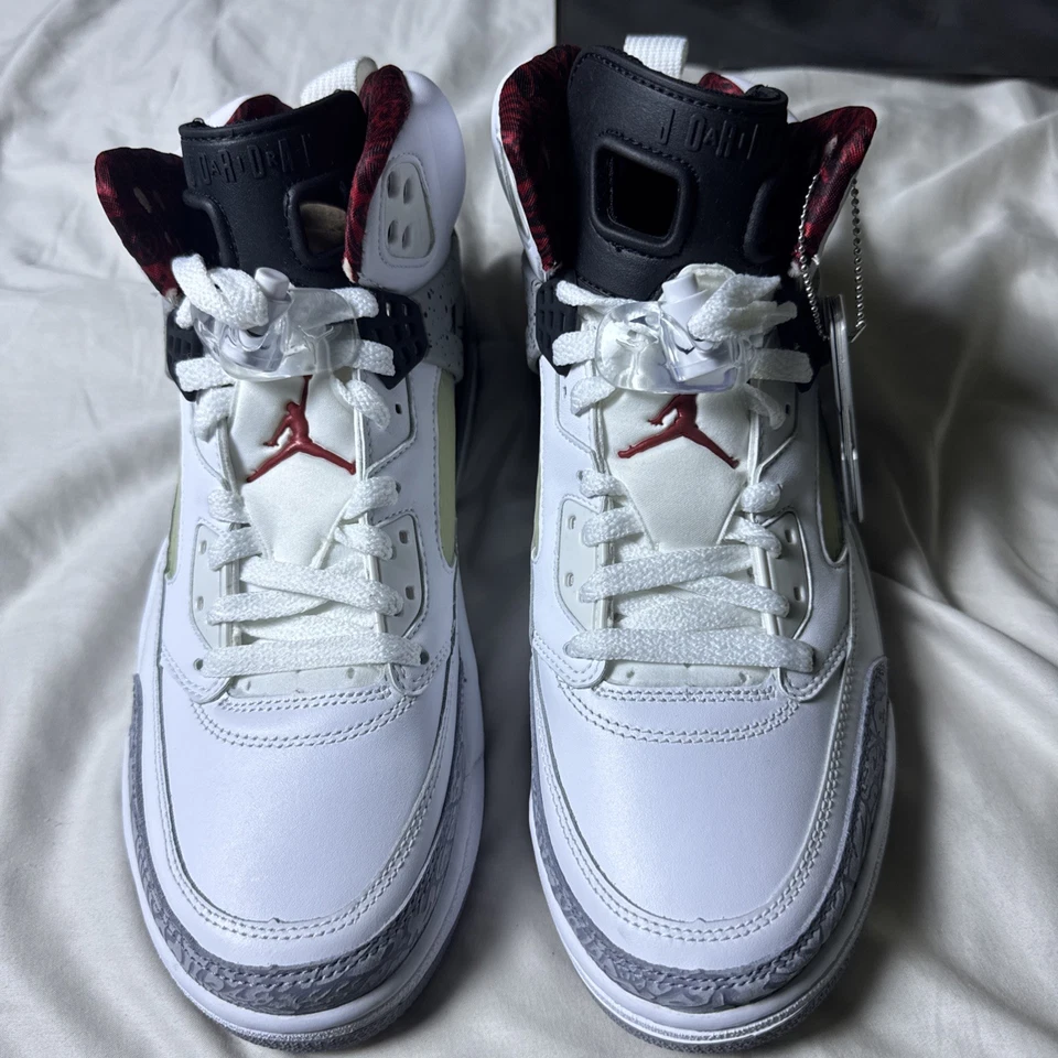 Size 9.5 - Air Jordan Spizike Cement Grey NIB Rare New Spiz’Ike White Cement - Image 4 of 4