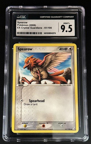 Spearow graded CGC 9.5 for sale on eBay