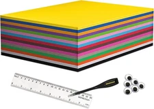 Foam Sheets Crafts 9x12 in 30Pack 15 Colors 2mm Eva Color Craft Foam Paper Se...