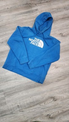 The North Face Boys Blue Pullover Hoodie Crew Neck Size L/G Long Sleeve