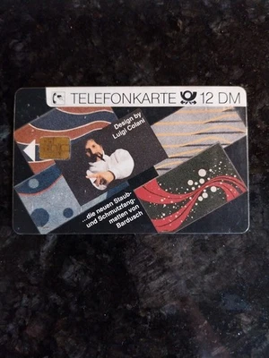 Telefonkarte 12 DM Design by Luigi Colani Phonecard Gebraucht - Bild 1 von 2