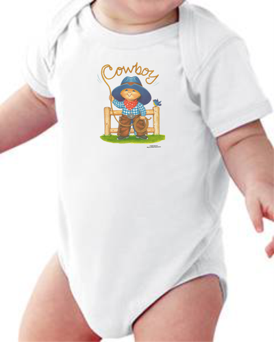 Infant Creeper Bodysuit One Piece T Shirt Cowboy K 137 Ebay