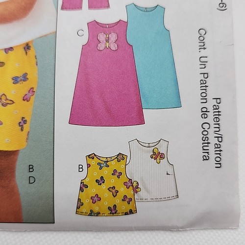 McCall's 4029 Child's Top Pants Shorts And Dress Sewing Pattern Size 3-6 Uncut - Picture 4 of 6