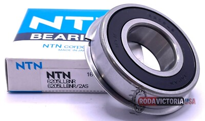NTN 6205 LLB NR BALL BEARING, RUBBER SEALED+SNAP RING 25x52x15mm