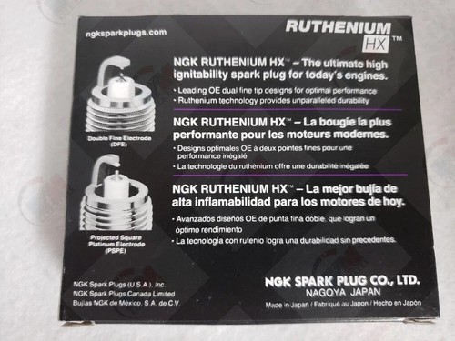 Set of 6 NGK RUTHENIUM HX Spark Plugs LTR6BHX 90495 - Picture 2 of 2