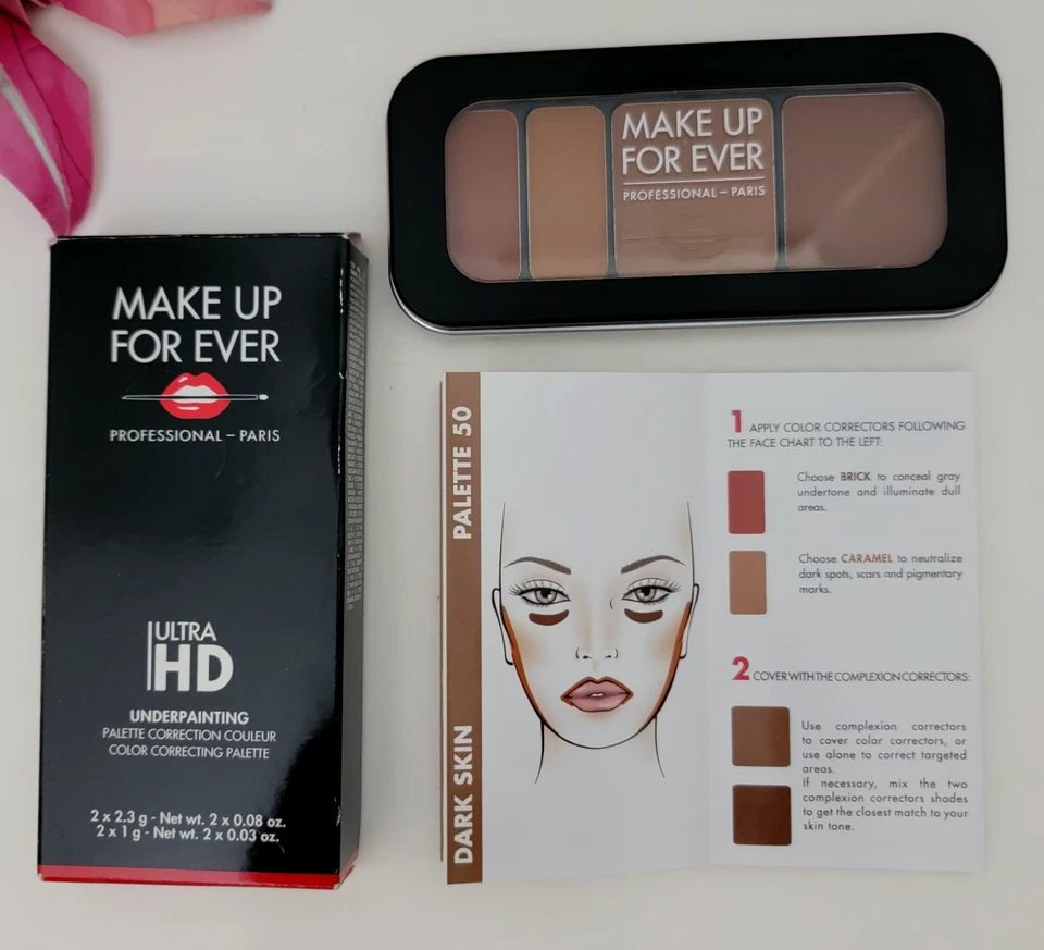 MAKE UP FOR EVER ULTRA HD Underpainting Color Correcting Palette # 50 DARK SKIN - Image 3 of 3