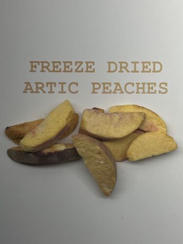 FREEZE DRIED PEACHES PEEL ON SIZE 1.16 OZ BAG GREAT HEALTHY SNACK - Picture 1 of 9