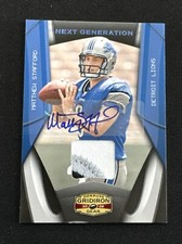 2009 Donruss Gridiron Gear Matthew Stanford RPA Rookie Patch Auto 3/10 Lions 
