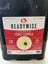 Readywise Survival Bucket Ready Wise Emergency Food Supply 132 Servings 25 Years
