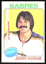 1975-76 8510A Topps Jerry Korab Buffalo Sabres #192