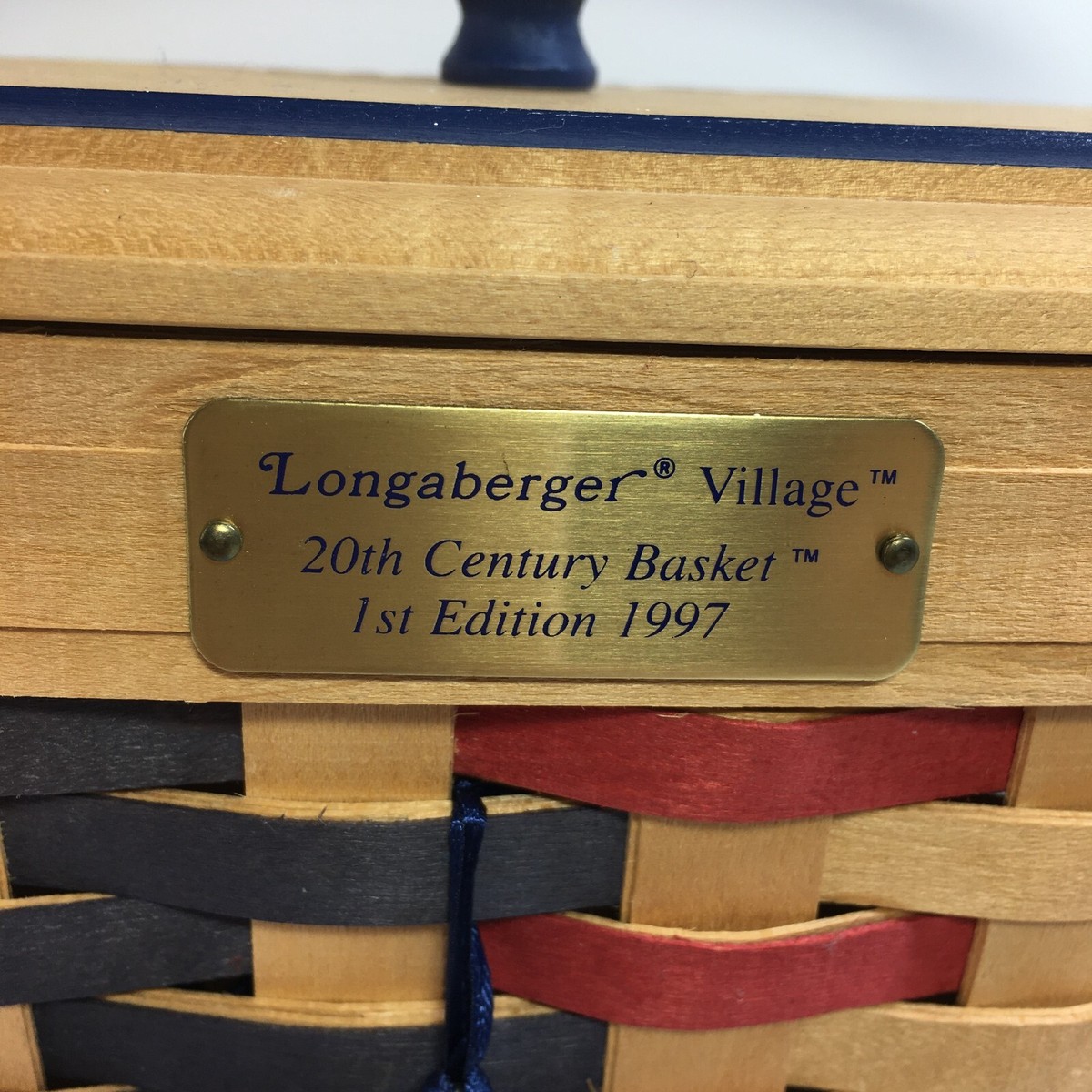 Longaberger 1997 America 20th Century Basket 1st Edition 25th