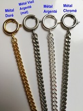 Chaîne Pour Montre à Gousset Ou Savonnette – Maille Fine Dorée – Vintage