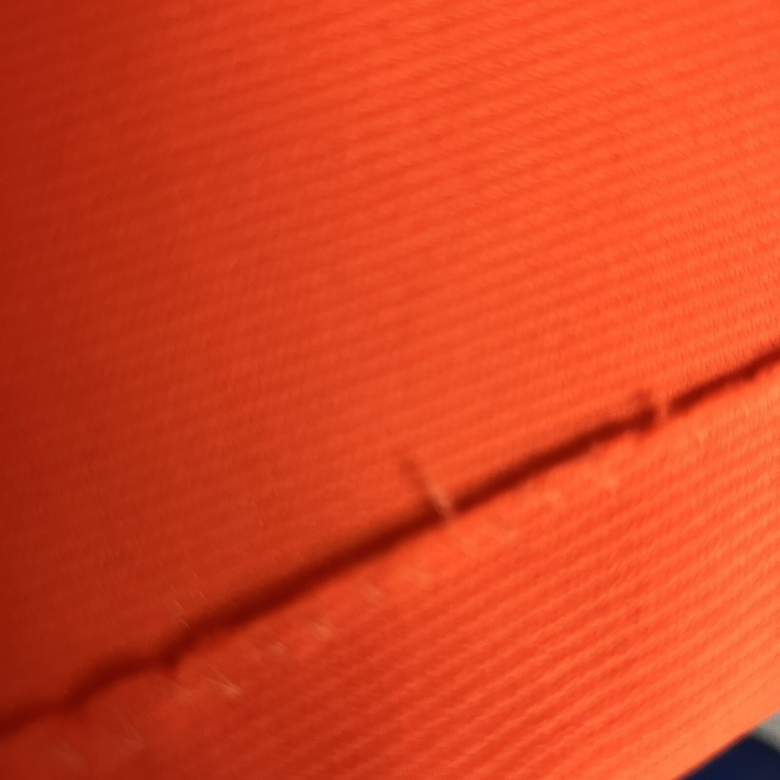 Orange Double Knit Polyester Jacket Handmade Esta… - image 3