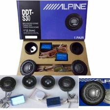 Stock DDT-S30 25MM 1" Soft Dome Balanceo Car Tweeters 360W Crossovers System