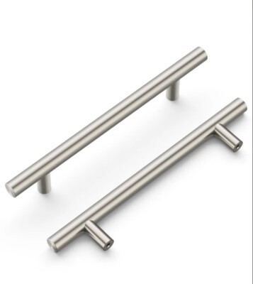 10 Pack Silver HICKORY HARDWARE 5-1/16'' Hollow Bar Handle Cabinet Pull