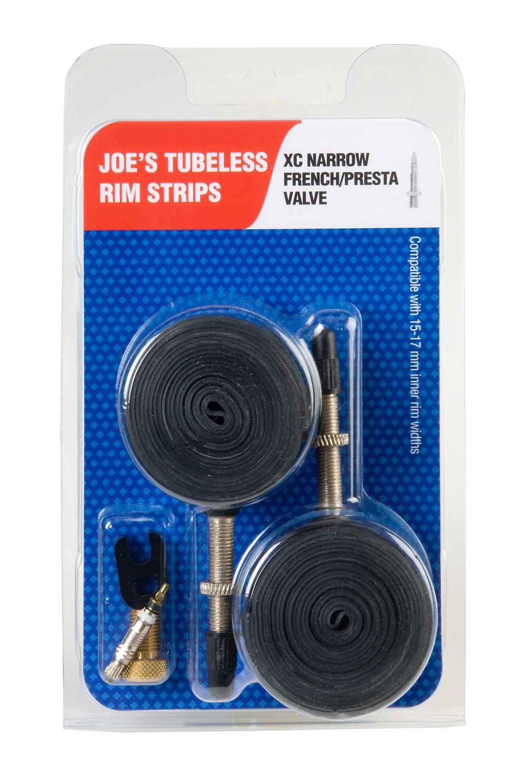 2 Joe's Tubeless Rim Strips XC Narrow Fit Presta Valve 1517mm